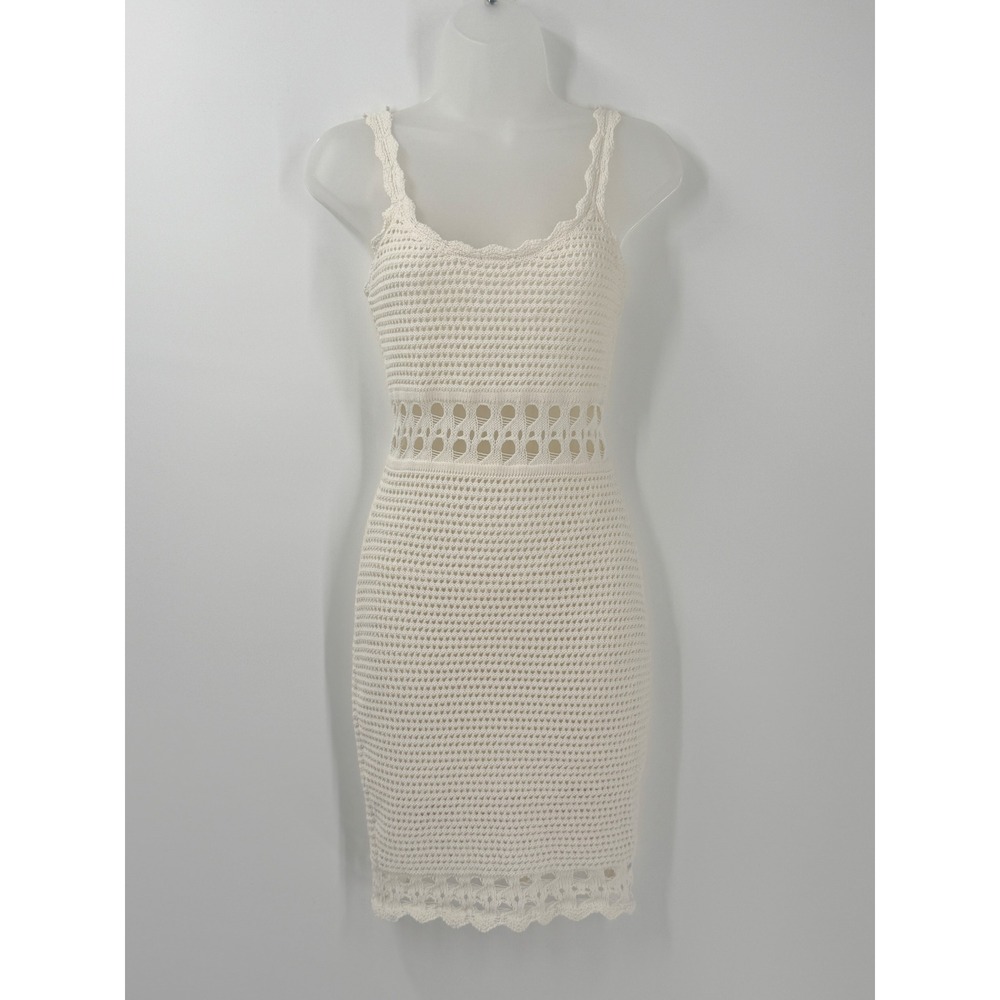 GUESS Crochet open knit‎ Mini Dress Womens sz XS Festival beach vacation Boho